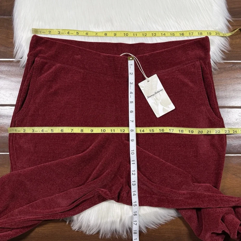 Tommy Bahama Women's Size XL Sangria Red Sea‎ Light Sweater Jogger Pants